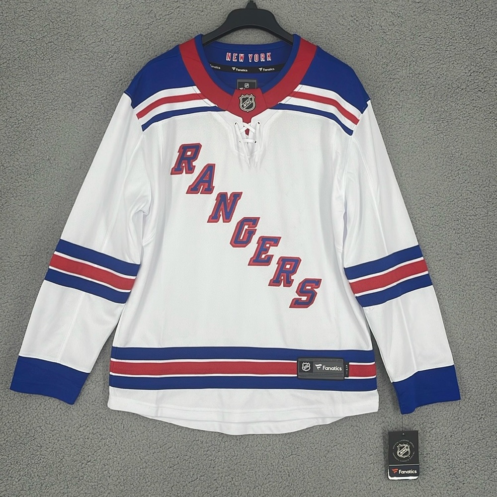New York Rangers Fanatics breakaway NHL embroidered Jersey men’s Small oversized